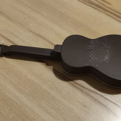 Mô hình guitar mini cổ điển với giá đỡ