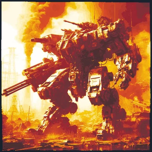Chiến binh cơ khí Mech Warrior 7 - Hueforge - Image 1