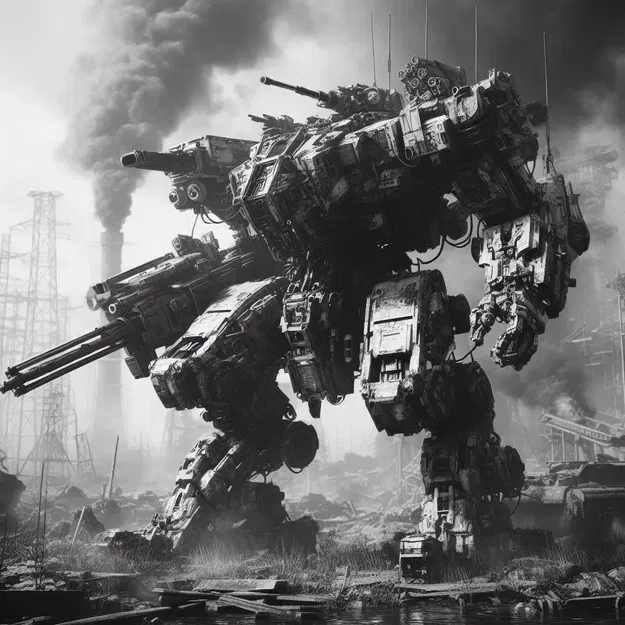 Chiến binh cơ khí Mech Warrior 7 - Hueforge - Image 2