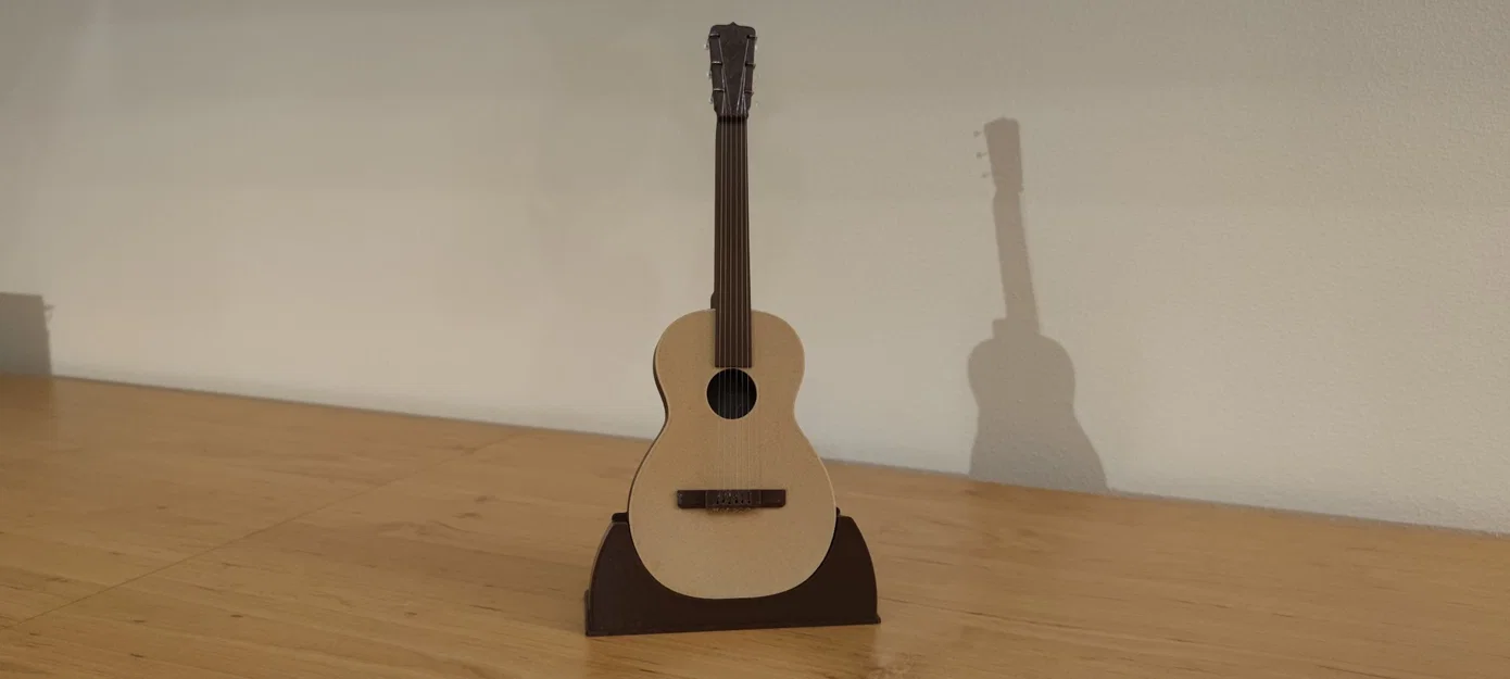 Mô hình guitar mini cổ điển với giá đỡ - Image 10