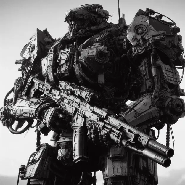 Chiến binh máy móc BW- Hueforge trong nghệ thuật filament - Image 1