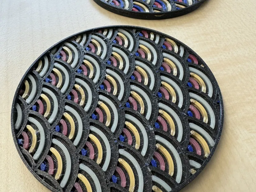 Đế lót ly đa sắc Kanagawa Wavepattern cho Prusa XL - Image 2