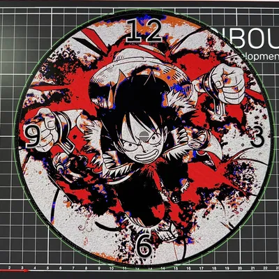 Đồng hồ Luffy Onepiece in màu độc đáo