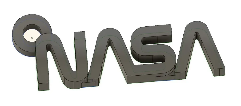 Móc khóa NASA đơn giản - Image 1