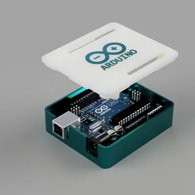 Vỏ bảo vệ Arduino Uno với nắp gài chắc chắn