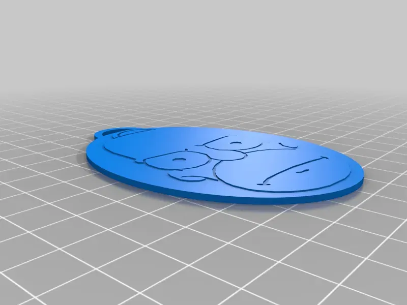 Móc chìa khóa Homer Simpson đơn giản - Image 1