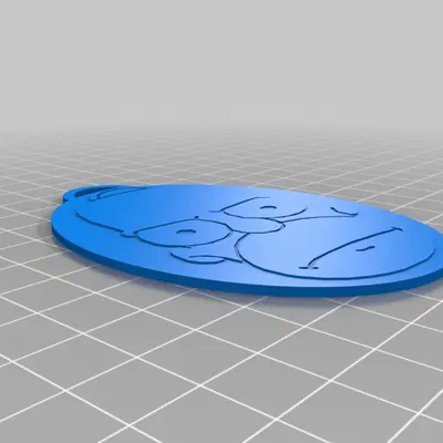 Móc chìa khóa Homer Simpson đơn giản