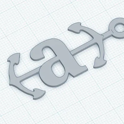 Móc khóa hài hước hình neo cho lập trình viên