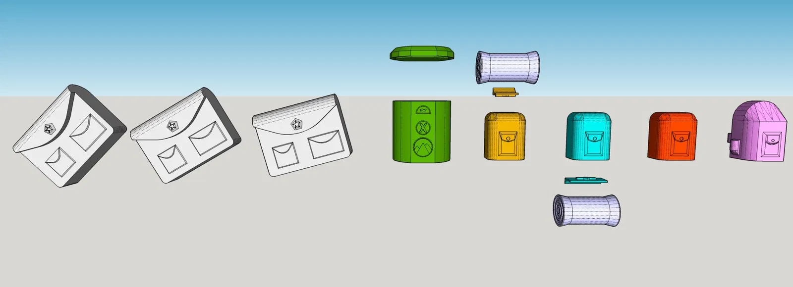 Bộ ba lô tương thích hệ thống hình nộm Mini 13 - Image 1