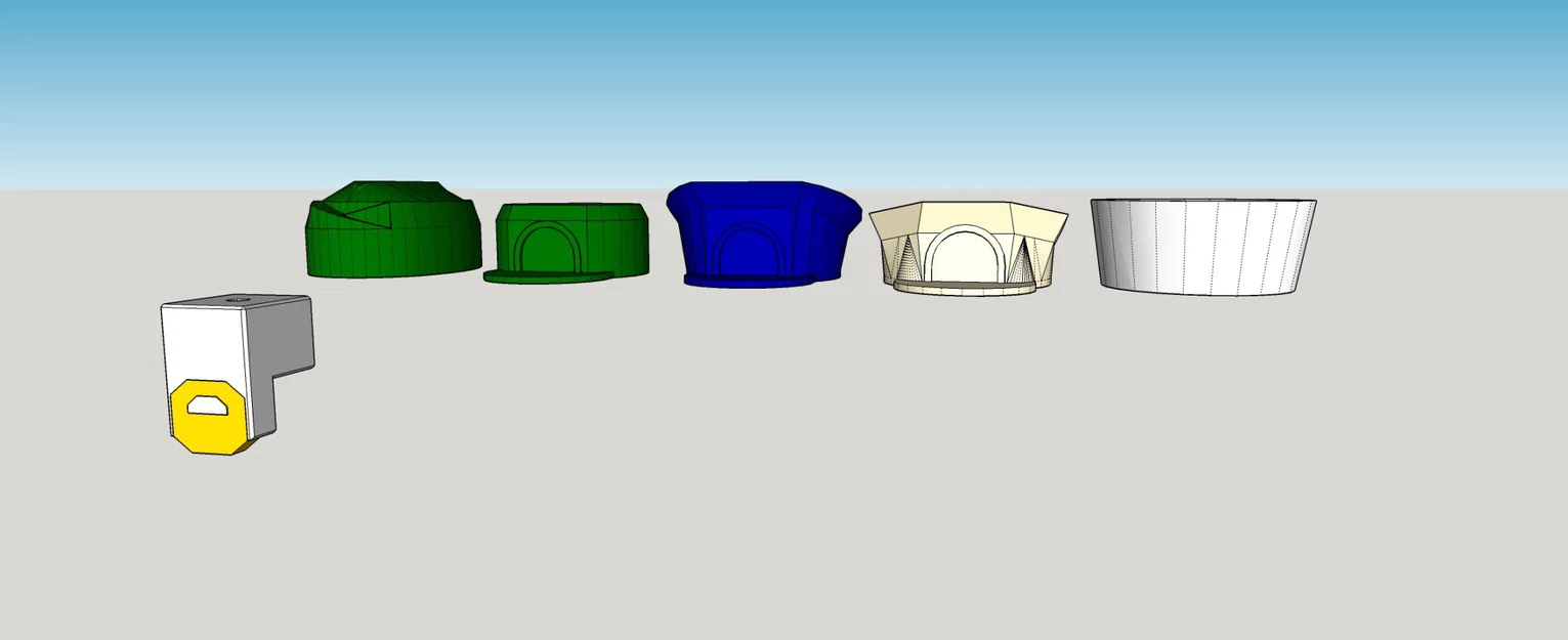 Bộ mũ quân đội Mini 13: Set 8 cho nhân vật 3D - Image 1