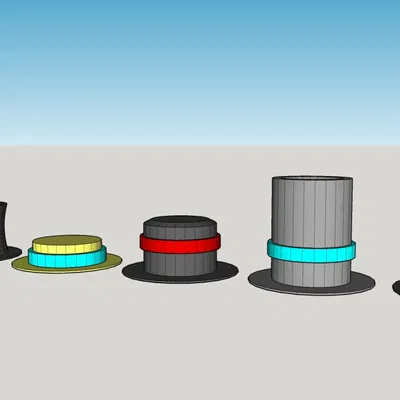 Bộ mũ cao bồi và mũ chóp cho Mini 13