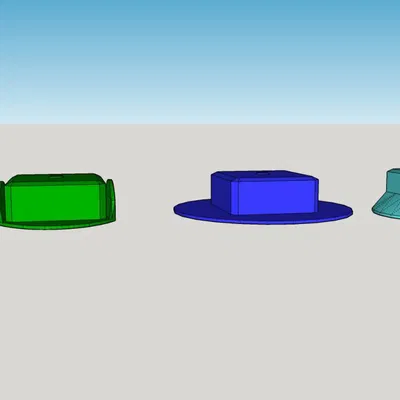 Bộ mũ vuông Mini 13: Thiết bị đầu cho nhân vật 3D