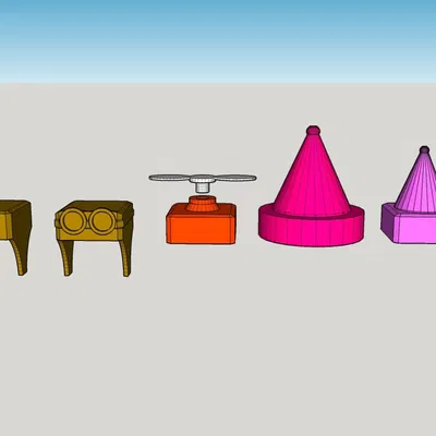 Bộ mũ ngộ nghĩnh Mini 13 cho hệ thống hình nhân