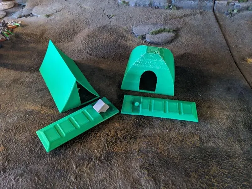 Bộ đồ chơi cắm trại Mini 13 với lều và đèn pin - Image 1