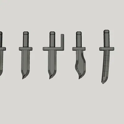 Bộ vũ khí cận chiến Mini 13 - Bộ dao găm 1