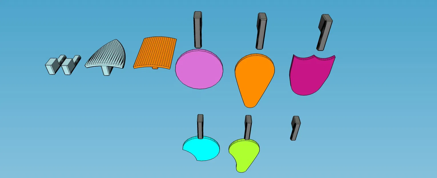 Bộ vũ khí cận chiến Mini 13 với các thiết kế khiên khác nhau - Image 1