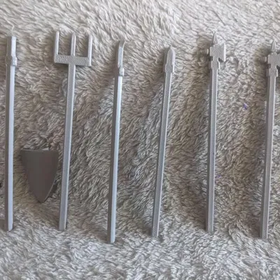 Bộ vũ khí cận chiến Mini 13: Thiết kế vũ khí polearm