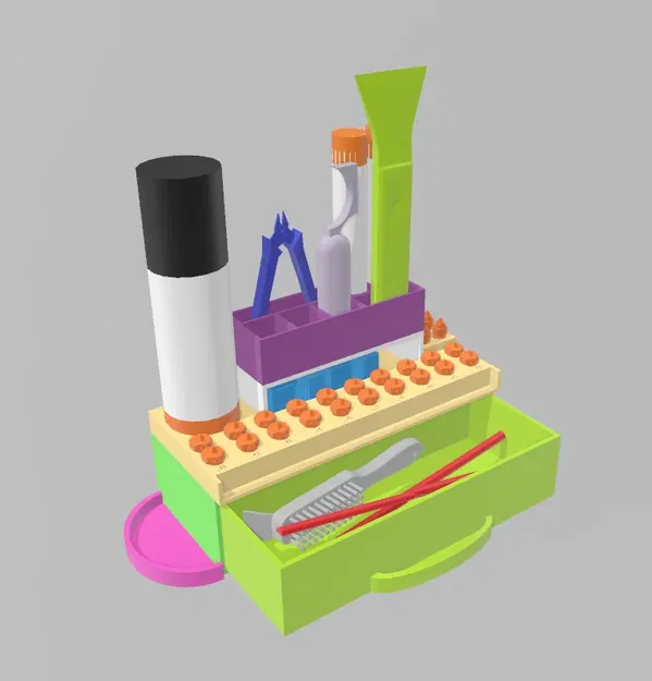 Giá đỡ công cụ in 3D với ngăn kéo tiện lợi - Image 2