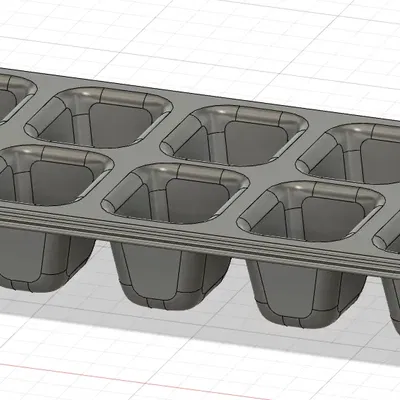 Khay làm đá hình khối với 14 viên đá mỗi khay