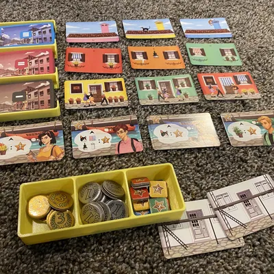 Giá đỡ trò chơi Walking in Burano với nắp đậy