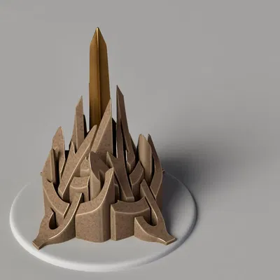 Mô hình điêu khắc trừu tượng hình chóp tinh tế