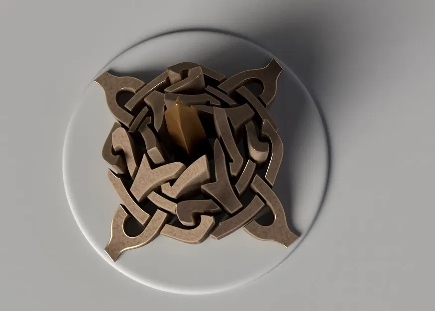 Mô hình điêu khắc trừu tượng hình chóp tinh tế - Image 2