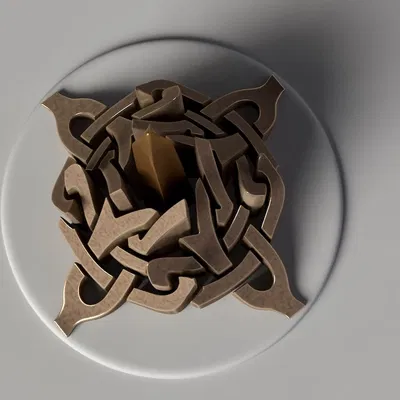 Mô hình điêu khắc trừu tượng hình chóp tinh tế