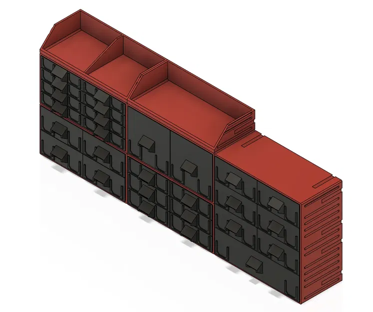 Hộp tổ chức mô-đun với ngăn kéo cho linh kiện nhỏ - Image 1