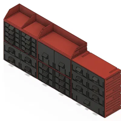 Hộp tổ chức mô-đun với ngăn kéo cho linh kiện nhỏ