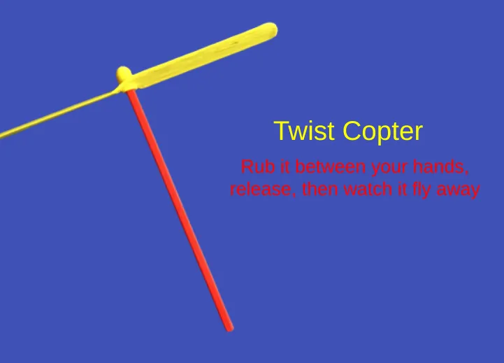 Máy bay giấy quay Twist Copter thú vị - Image 1