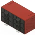 Hộp tổ chức mô-đun với ngăn kéo cho linh kiện nhỏ - Image 8