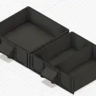 Hộp tổ chức mô-đun với ngăn kéo cho linh kiện nhỏ - Image 9