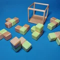 Câu đố khối lập phương hai màu (cần dán) - Thumbnail 1