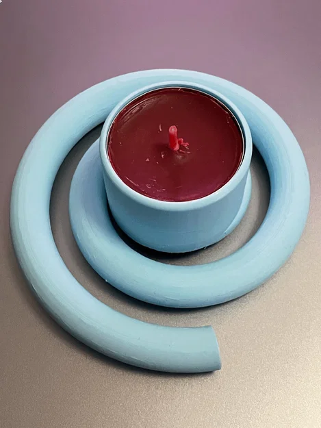 Giá đỡ nến hình xoắn ốc nghệ thuật - Image 1