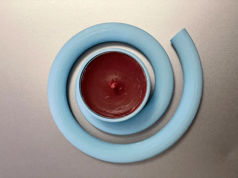 Giá đỡ nến hình xoắn ốc nghệ thuật - Image 2