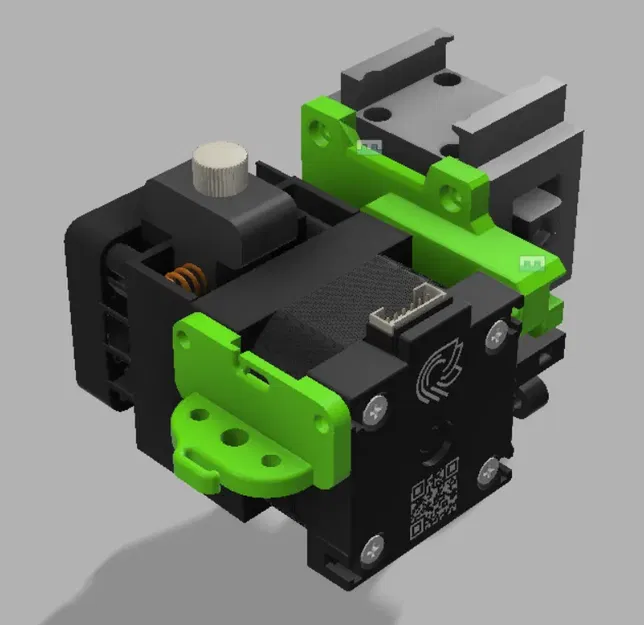 Giá đỡ bltouch cho E3D Hemera với hỗ trợ dây điện - Image 1