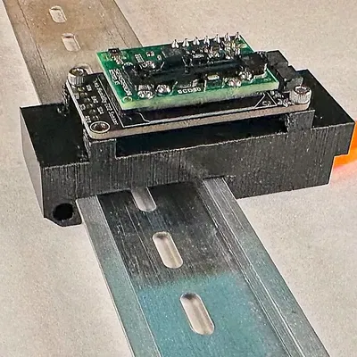 Giá đỡ cảm biến CO2 SCD-30 lắp trên thanh din