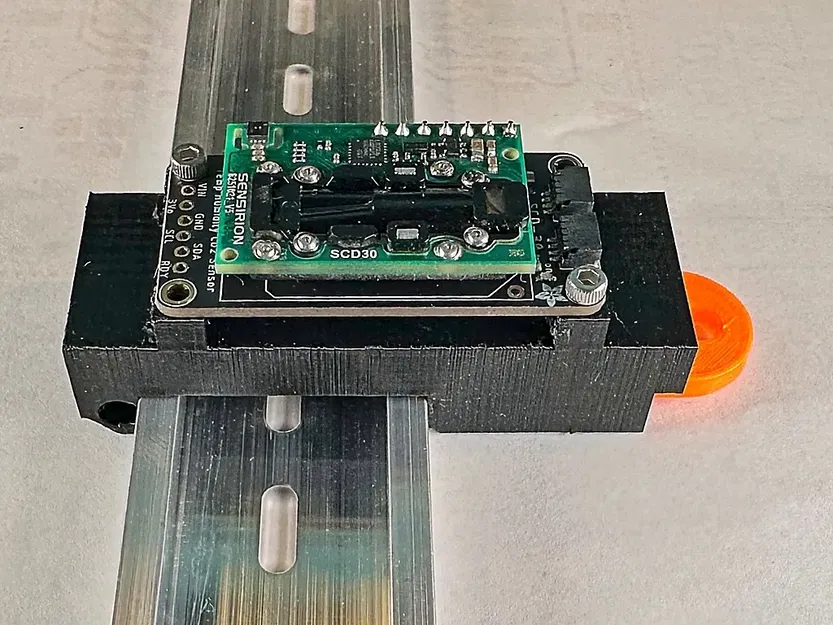 Giá đỡ cảm biến CO2 SCD-30 lắp trên thanh din - Image 2