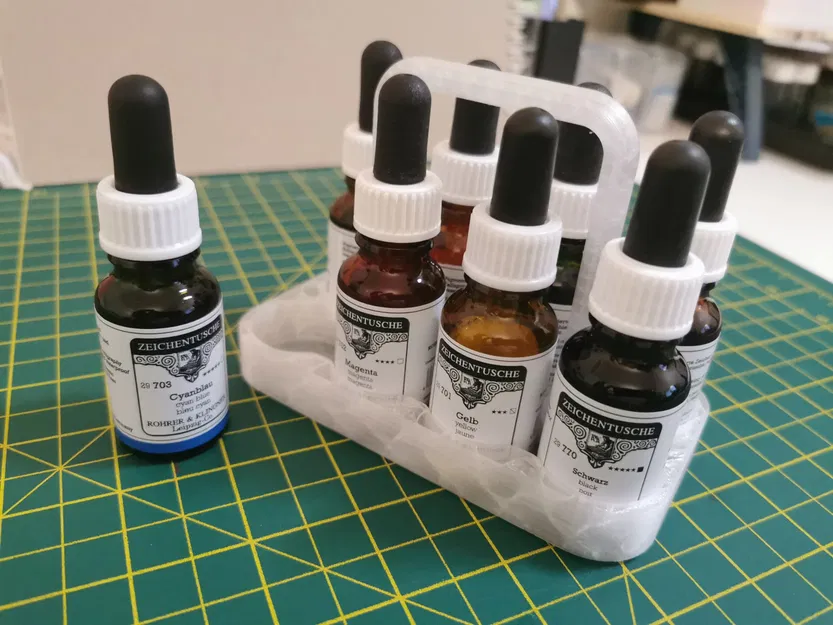 Giá đỡ chai mực 18ml Rohrer & Klingner (⌀26mm) - Image 1