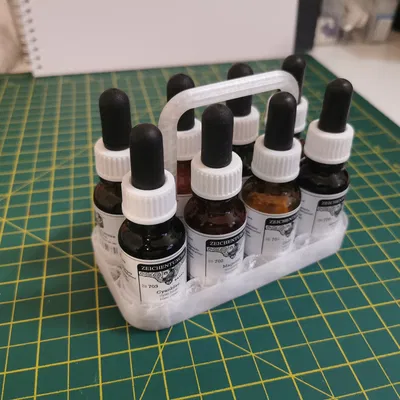 Giá đỡ chai mực 18ml Rohrer & Klingner (⌀26mm)