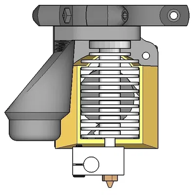 Nắp quạt nâng cấp cho máy in 3D FolgerTech Kossel
