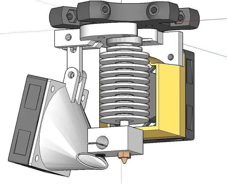 Mô-đun làm mát filament cho máy in 3D FolgerTech Kossel - Image 1
