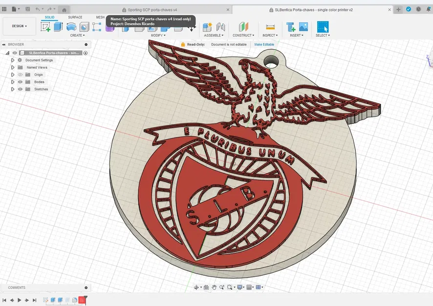 Móc khóa SLB Benfica thiết kế riêng cho người hâm mộ bóng đá - Image 4