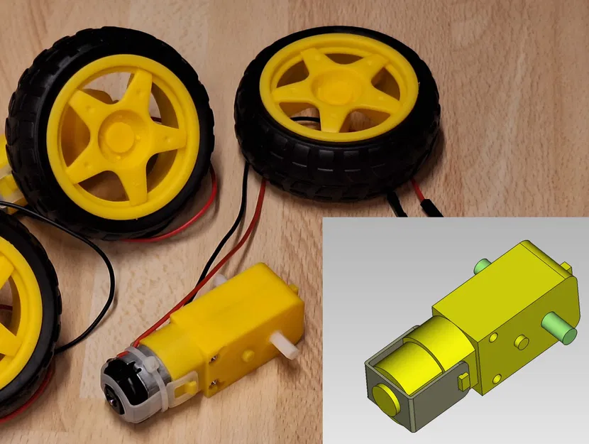 Động cơ DC có bánh răng cho robot điều khiển từ xa - Image 1