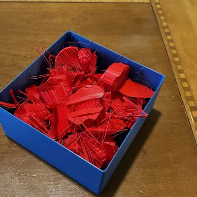 Thùng rác nhỏ 6in x 6in x 3in cho chất thải filament