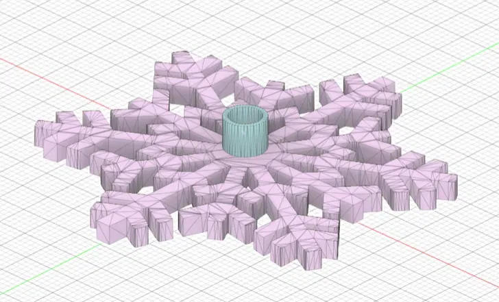 Thiết bị hiển thị filament hình bông tuyết cho máy in 3D - Image 1