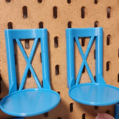 Giá đỡ hộp Vallejo Texture trên kệ IKEA Skadis