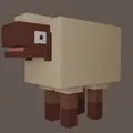 Cừu Low Poly dễ thương để in 3D - Thumbnail 2