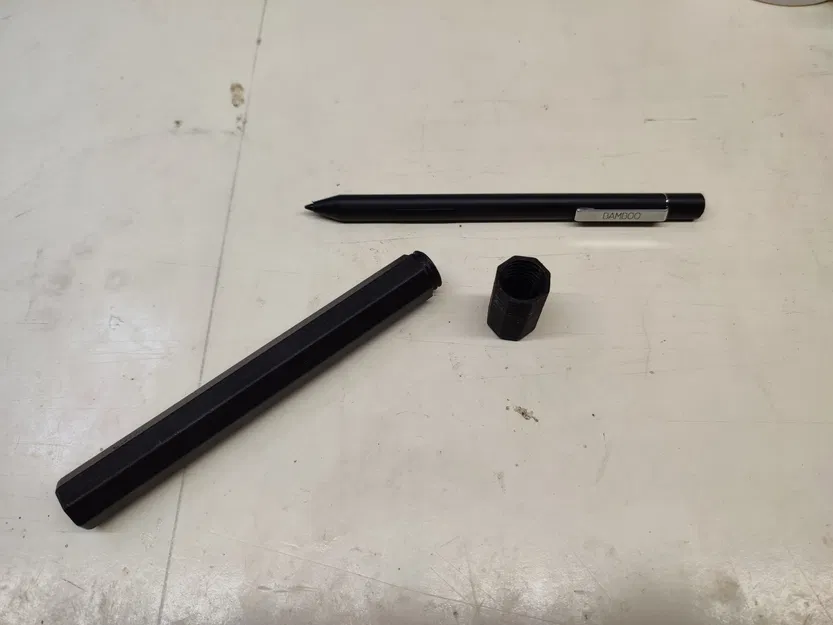 Hộp bút chì hình bát giác bảo vệ mực tre 2 - Image 1