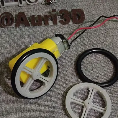 Bánh xe cho Motorreductor tương thích với Arduino